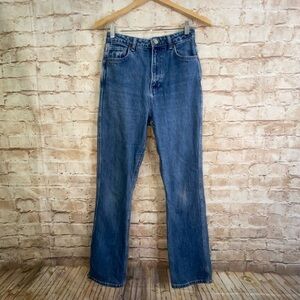 Reformation Pamela Ultra High Rise Straight Leg Jeans in Wallis Wash Size 27